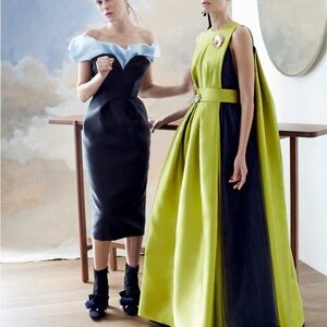 Khoon Hooi Lucrezia Gown in Chartreuse sz 8